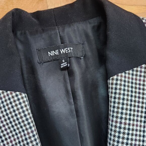 Nine West Black & White Blazer, Size 6 - Picture 2 of 9